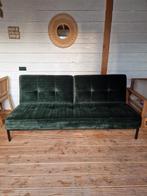 Slaapbank velvet groen, Huis en Inrichting, Slaapkamer | Slaapbanken, Ophalen, Tweepersoons, 190 cm of minder, Zo goed als nieuw