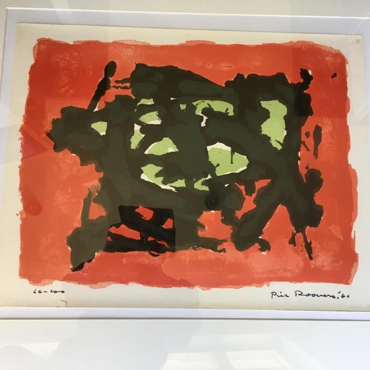 Kleurrijk Abstract, Antiek en Kunst, Kunst | Schilderijen | Abstract, Ophalen of Verzenden