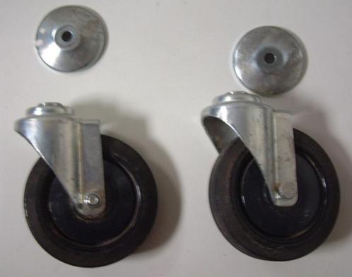 Zwenkwielen Wiel diameter 16 cm 4 Stuks, Doe-het-zelf en Verbouw, Zwenkwielen, Gebruikt, Ophalen of Verzenden