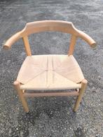 Deense vintage beuken Hans Wegner armstoel, Ophalen