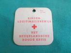 Oorlog 1941 kinder legitimatie Roode kruis Laren Gld, Verzenden, Landmacht, Nederland