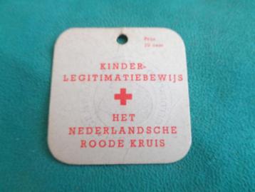 Oorlog 1941 kinder legitimatie Roode kruis Laren Gld beschikbaar voor biedingen