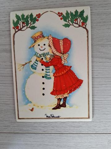 Villeroy en boch porselain Vilbo Card snowman Miss Pettycoat beschikbaar voor biedingen