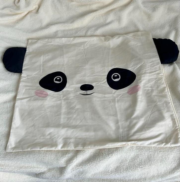 Nieuw Teddy Panda Dekbedovertrek met Kussensloop 140x200 cm, Kinderen en Baby's, Kinderkamer | Beddengoed, Nieuw, Dekbedovertrek