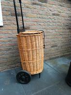 Boodschappen trolley riet van secc, Ophalen, Zo goed als nieuw, 30 cm of meer