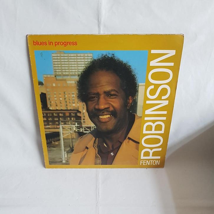 Fenton Robinson Fenton Blues in Progress LP Vinyl Vintage, Cd's en Dvd's, Vinyl | Jazz en Blues, Gebruikt, Jazz, 1960 tot 1980