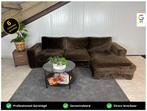GRATIS LEVERING Velvet Loungebank Bruin 295x170 GEREINIGD, 250 tot 300 cm, Ophalen of Verzenden, Zo goed als nieuw, 150 cm of meer
