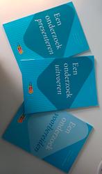 Drie boeken: een onderzoek uitvoeren, een onderzoek presente, Heinze Oost, Ophalen of Verzenden, Zo goed als nieuw, Nederlands
