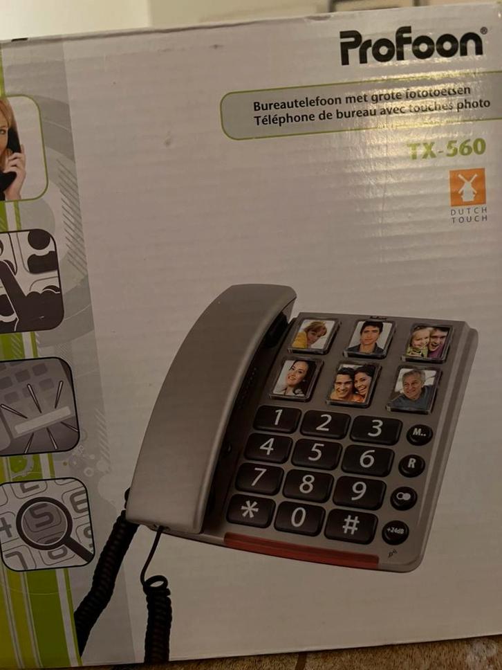 Profoon TX-560, Telecommunicatie, Vaste telefoons | Handsets en Draadloos, 1 handset, Ophalen