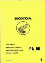 Honda PA50 bromfiets werkplaatsboek, Verzenden, Zo goed als nieuw