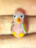 Roze Glas Vogel Kraal - Handgemaakt, Hobby en Vrije tijd, Kralen en Sieraden maken, Ophalen of Verzenden, Nieuw, Kraal