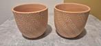 2 Plantenpotten met stippen, Ophalen, Gebruikt, Rond, Balkon
