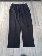 zwarte dames broek polyester+plooi + elastiekband mt 46, Lang, Maat 42/44 (L), Ophalen of Verzenden, Zo goed als nieuw