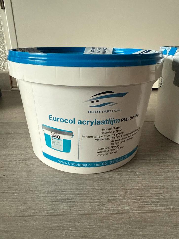 Eurocol Acrylaatlijm Plastisafe - 2 emmers, Watersport en Boten, Accessoires en Onderhoud, Nieuw, Verven, Ophalen