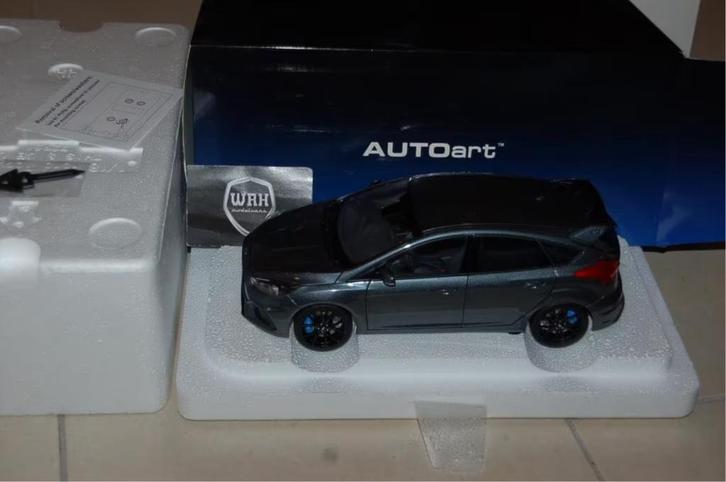 1:18 FORD FOCUS RS 2016 STEALTH GREY 72954 Autoart WRH, Hobby en Vrije tijd, Modelauto's | 1:18, Zo goed als nieuw, Auto, Autoart