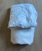 2 hoeslakens voor campingbedje., Ophalen of Verzenden, Zo goed als nieuw, Jongetje of Meisje