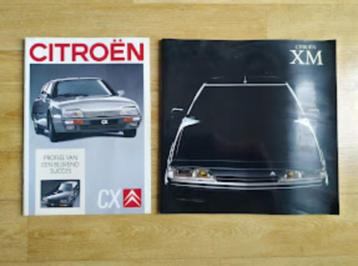 Citroen XM en CX Folder beschikbaar voor biedingen