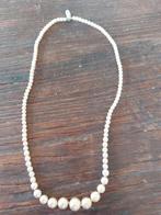 Vintage Damart faux parelsnoer - 60er jaren, Sieraden, Tassen en Uiterlijk, Kettingen, Ophalen of Verzenden, Gebruikt, Wit, Kunststof