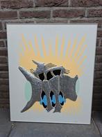 Kunst van hout, olieverf en metaal, Ophalen