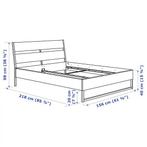 Tweepersoonsbed 140x200 trysil ikea, Huis en Inrichting, Ophalen, Wit, Tweepersoons, 140 cm