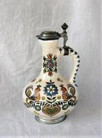 Ulmer Keramik Karaf met tinnen deksel (2515-1), Huis en Inrichting, Ophalen, Zo goed als nieuw