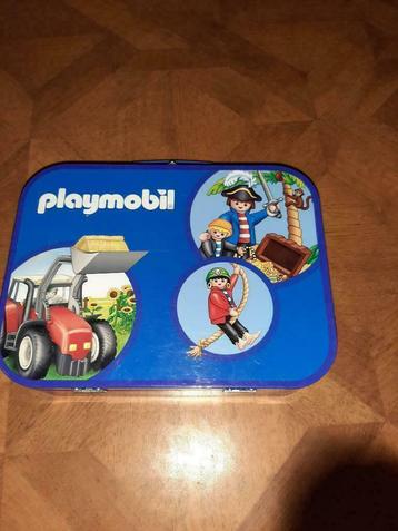 Playmobil metalen koffertje blik beschikbaar voor biedingen