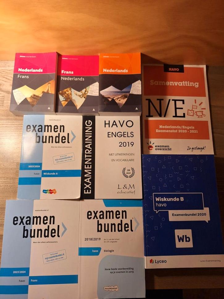 Collectie met woordenboeken en examenbundels, Boeken, Studieboeken en Cursussen, Zo goed als nieuw, HBO, Ophalen of Verzenden