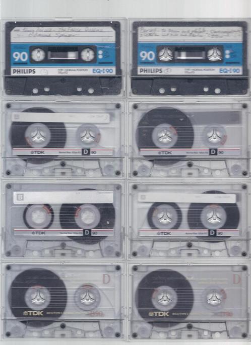 Type I 90  26Cassettebandjes 14 tdk  2 philips 9 hema 1 basf, Cd's en Dvd's, Cassettebandjes, Gebruikt, Voorbespeeld, Overige genres