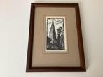 OUDE ZEEFDRUKKEN 0A: KERK BOXTEL-PATTY HARPENAU- ...., Antiek en Kunst, Kunst | Litho's en Zeefdrukken, Ophalen of Verzenden