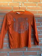 Oranje tijger longsleeve H&M mt 134/140, Ophalen of Verzenden, Zo goed als nieuw, Jongen of Meisje, Shirt of Longsleeve