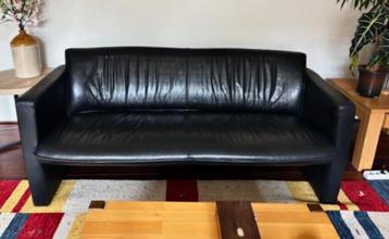 Leolux bankstel model "Fabio" met 2 fauteuils (echt leer) beschikbaar voor biedingen