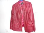 Lederen dames jasje kleur Rood, Ophalen, Maat 46/48 (XL) of groter, Zo goed als nieuw, Jasje