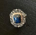 Zilveren ring met LAPIS LAZULI, Verzenden, Zo goed als nieuw, 17 tot 18, Dame
