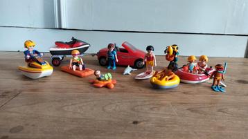 Playmobil watersport speelsets jetski auto bootjes zee water beschikbaar voor biedingen