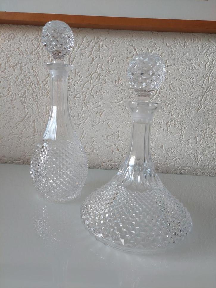 Twee Kristallen Karaffen - € 20,00 per stuk, Antiek en Kunst, Antiek | Glas en Kristal, Ophalen of Verzenden