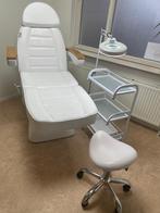 Behandeling stoel pedicure, bijzettafel, lamp en kruk, Witgoed en Apparatuur, Persoonlijke-verzorgingsapparatuur, Ophalen, Zo goed als nieuw