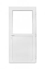 Buitendeur 1/2 glas basic b85 x h185 RAL 9016