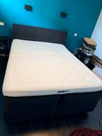 Swiss Sense Boxspring 160x210 - Donkergrijs, Ophalen, 210 cm, Tweepersoons, Zo goed als nieuw