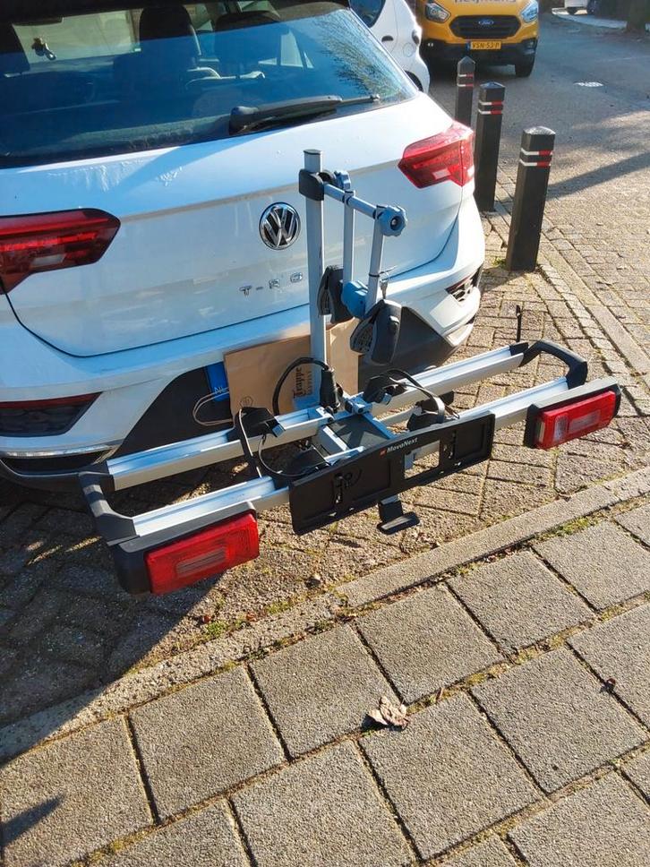 MovaNext  Lux Plus fietsendrager inklapbaar en kantelbaar., Auto diversen, Fietsendragers, Zo goed als nieuw, Trekhaakdrager, 2 fietsen