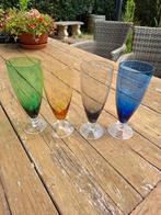 Gekleurde glazen oud jaren '60, Verzamelen, Glas en Borrelglaasjes, Ophalen of Verzenden, Zo goed als nieuw