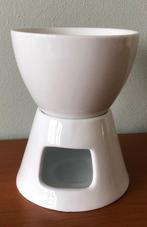 Keramische set voor chocoladefondue of kaasfondue., Ophalen of Verzenden, Nieuw, Porselein, Effen