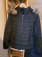 Zwarte gewatteerde jas met bontkraag - Himalayas, Maat 38/40 (M), Zwart, Ophalen of Verzenden, Zo goed als nieuw