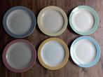 Regout pastel 6x dinerborden, Ophalen of Verzenden