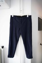 Blauwe wollen broek / pantalon Denham maat M, valt ruim, Denham, Maat 42/44 (L), Lang, Gedragen
