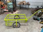 Fietskar / Aanhanger, Fietsen en Brommers, Fietsaccessoires | Aanhangers en Karren, Ophalen, Gebruikt, Vering, Bagagekar