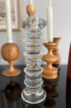 Prachtige kandelaar Pukeberg scandinavisch design vintage, Ophalen of Verzenden, Glas