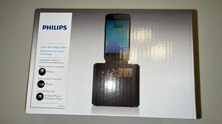 Philips Klokradio AJ3200/12, Witgoed en Apparatuur, Wekkers, Nieuw, Digitaal, Ophalen of Verzenden