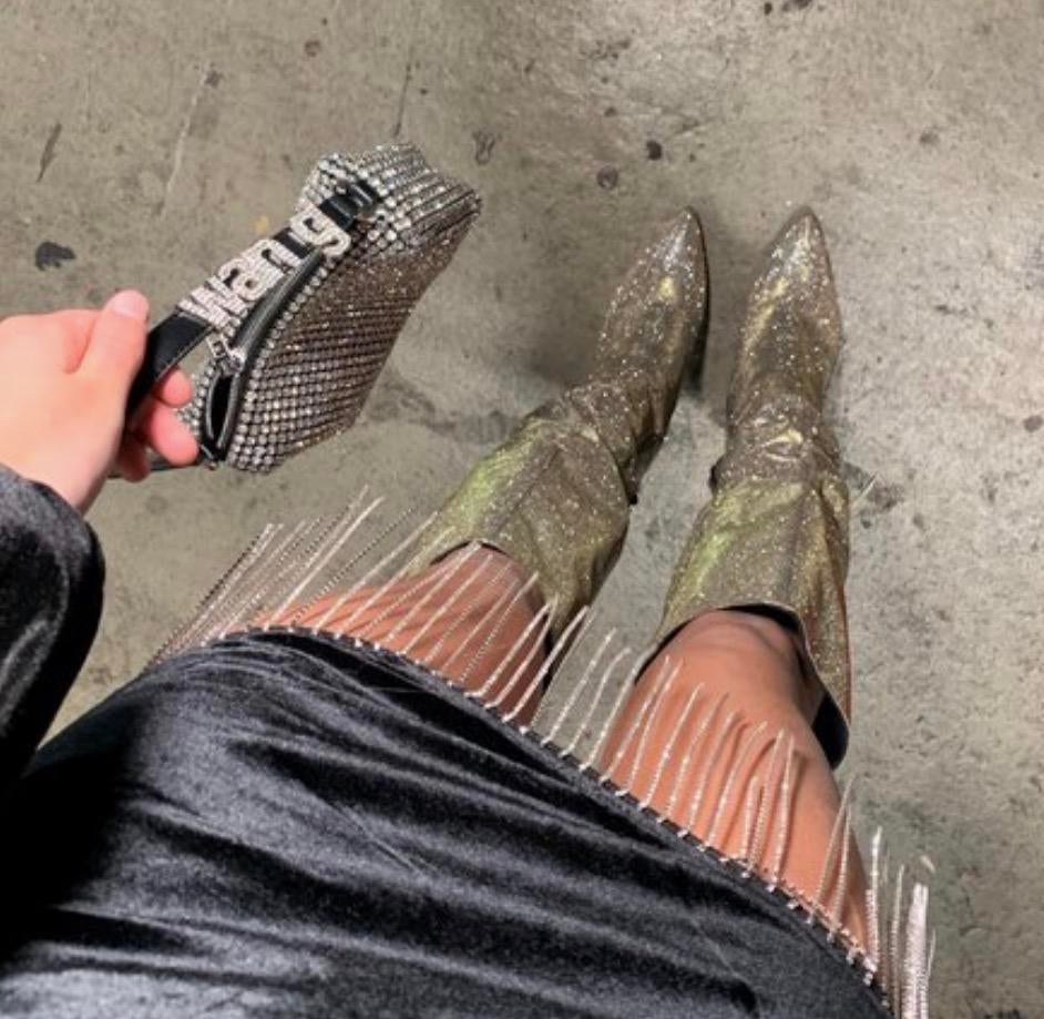 Sacha Glitter Laarzen Hoog Goud - 38, Kleding | Dames, Schoenen, Ophalen of Verzenden, Zo goed als nieuw, Overige kleuren, Hoge laarzen