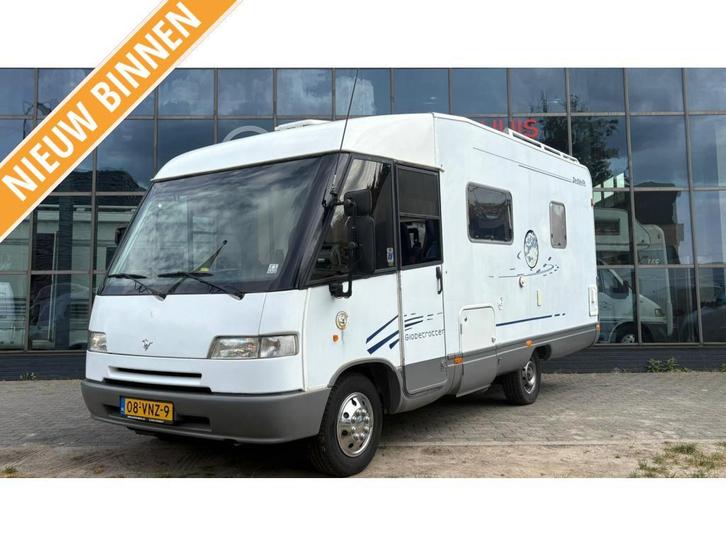 Dethleffs Globetrotter T5942 Dakairco,Hefbed,Cruisectr, Caravans en Kamperen, Campers, Bedrijf, tot en met 6, Integraal, Dethleffs