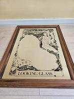 Art Nouveau spiegel, Huis en Inrichting, Woonaccessoires | Spiegels, Ophalen, Rechthoekig, Minder dan 50 cm, Minder dan 100 cm